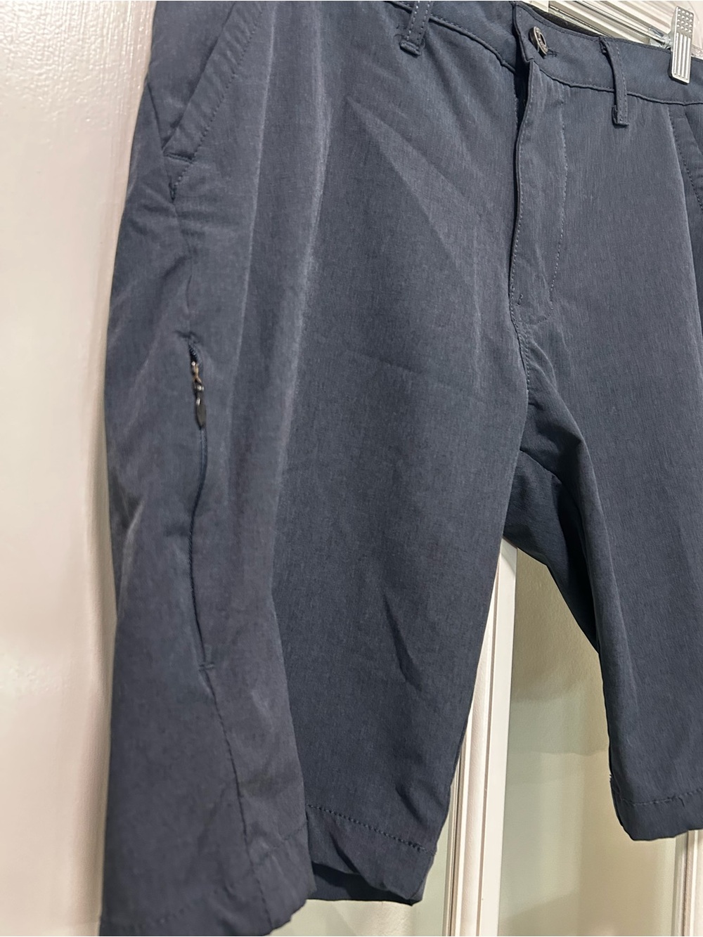 Kenneth Cole Stretch Men's Navy Casual Shorts Size 30
